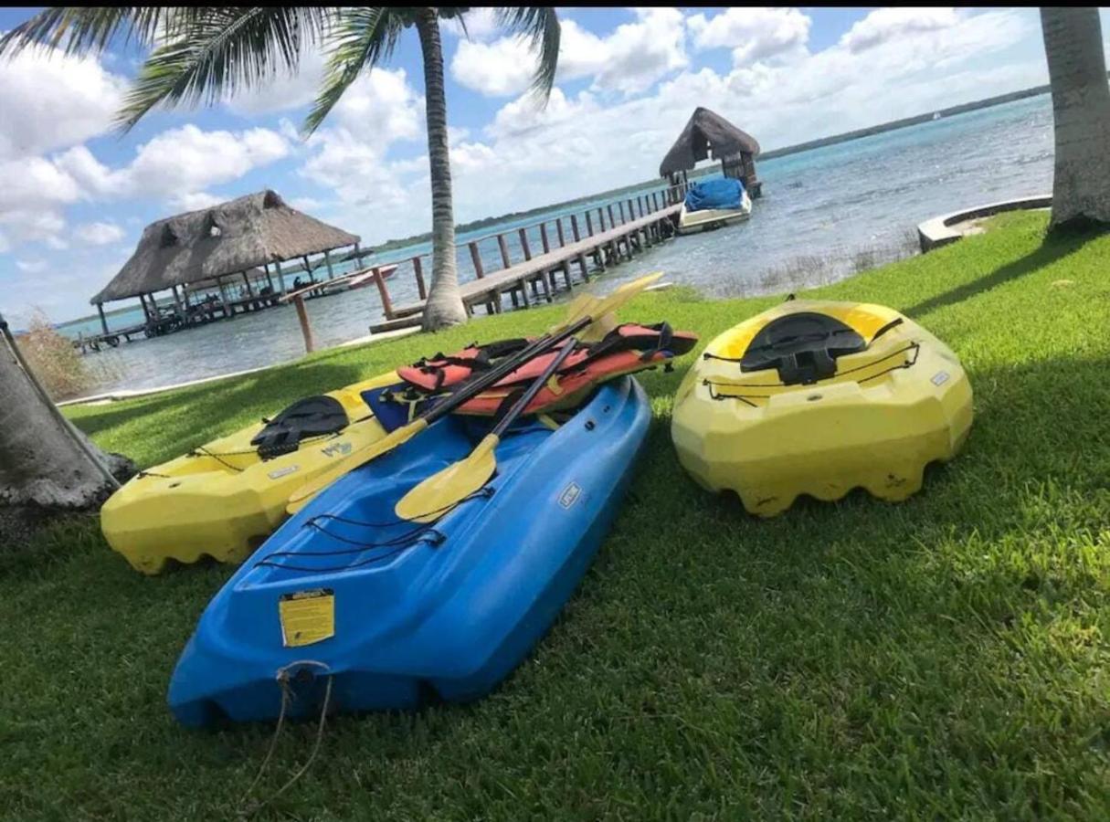 Bungalow Casita Carolina Bacalar Bagian luar foto